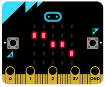 Weg 1 auf der LED-Matrix